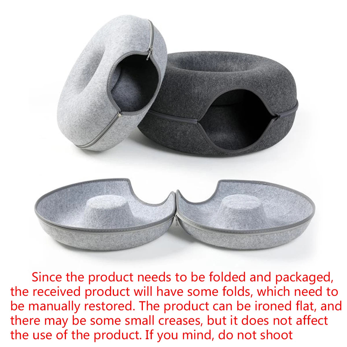 FURREAU™ Felt Donut Bed